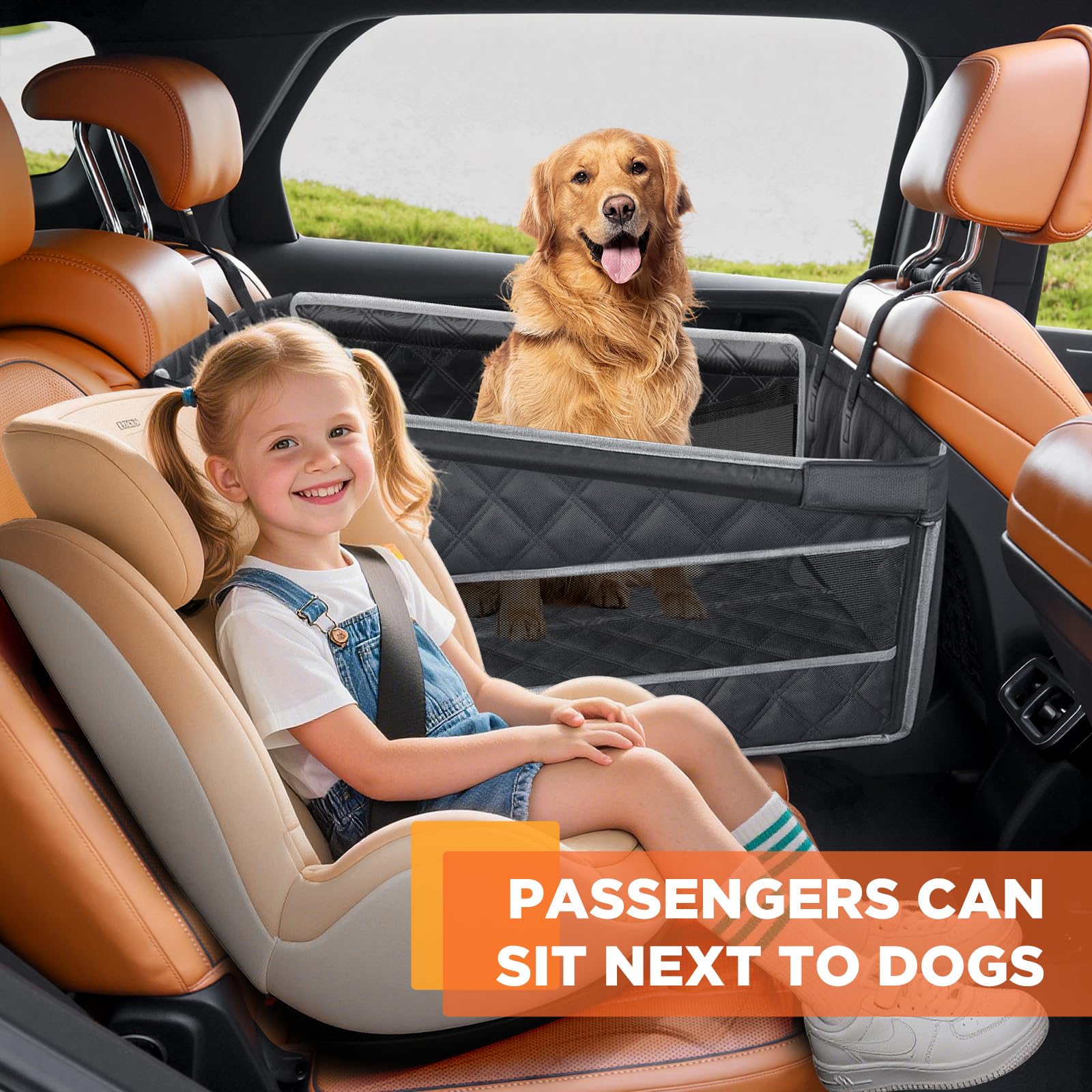 Gimars Upgrade dog car seat high side panels prevent disturbances