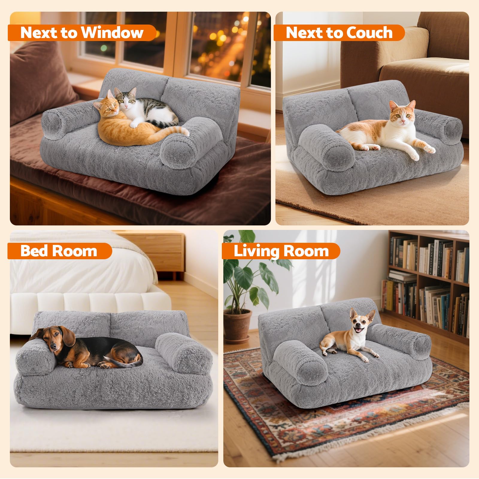 Gimars upgrade large cat bed indoor-use setup for cozy home corners.