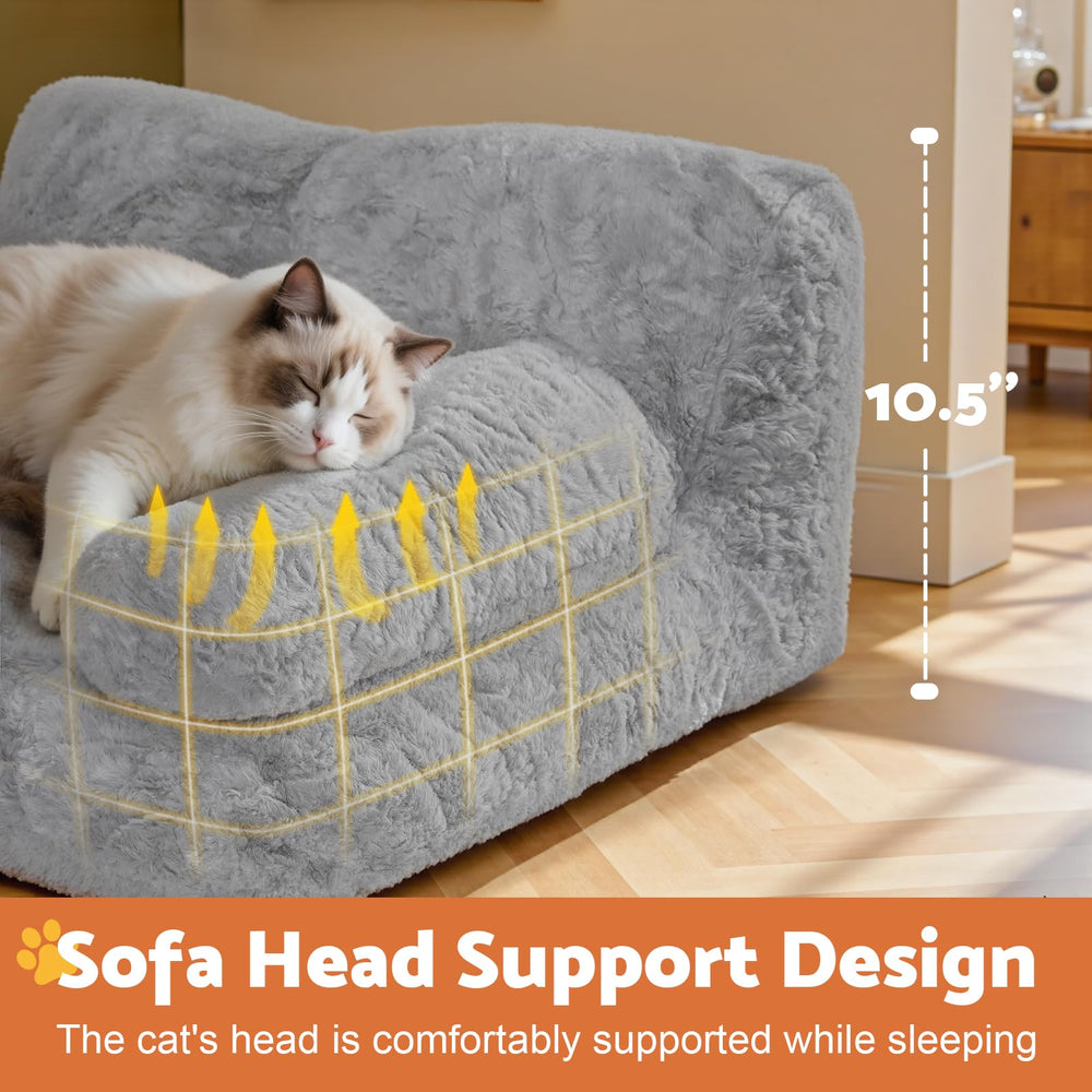 Gimars upgrade large cat bed with removable washable cover for easy cleaning.