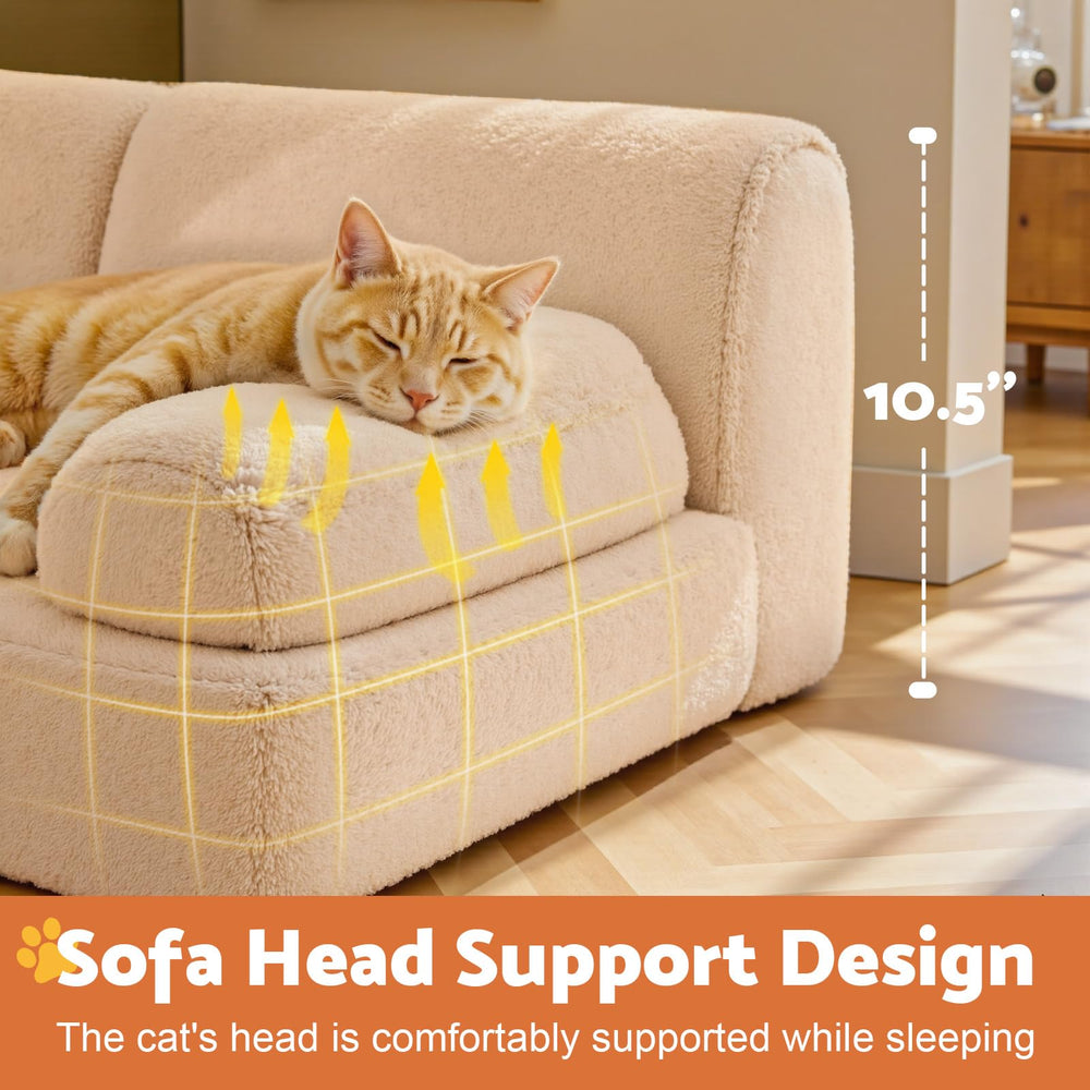 Gimars Upgrade Large Cat Bed size 66 by 50 by 30 cm fits most cats.