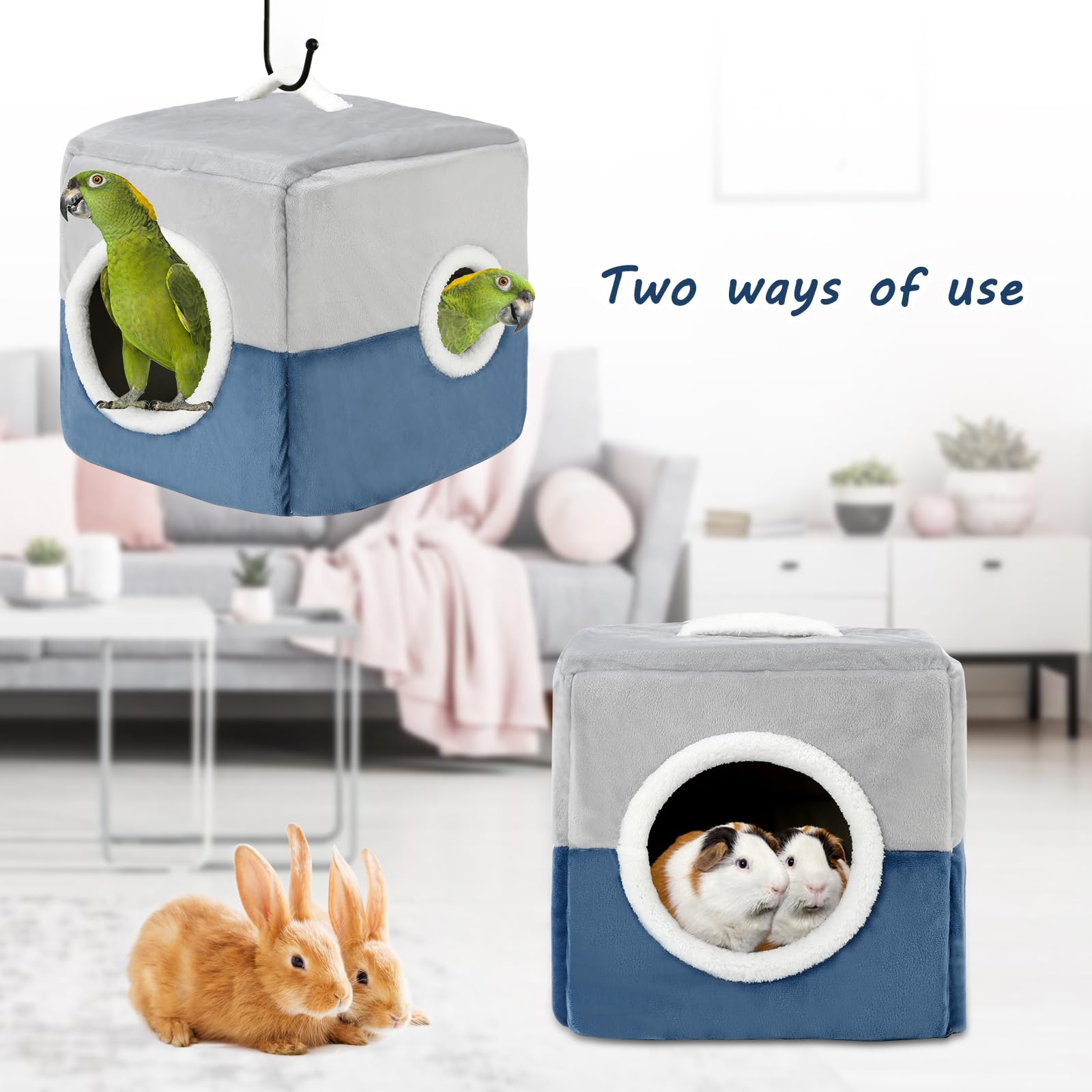 GINDOOR bird nest hammock accessory doubles as cozy resting spot and decor.