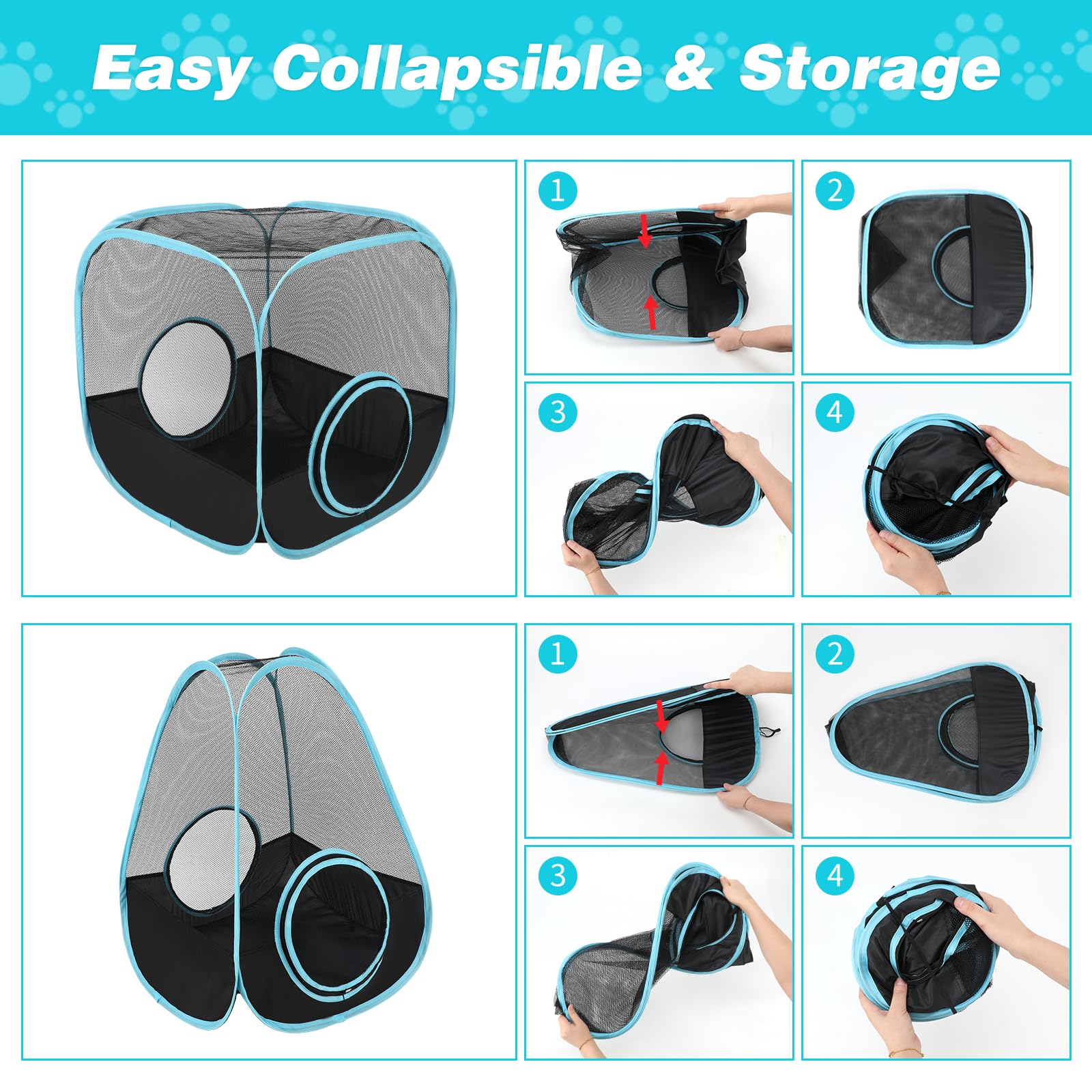 GINDOOR breathable mesh material highlights durability for active pets
