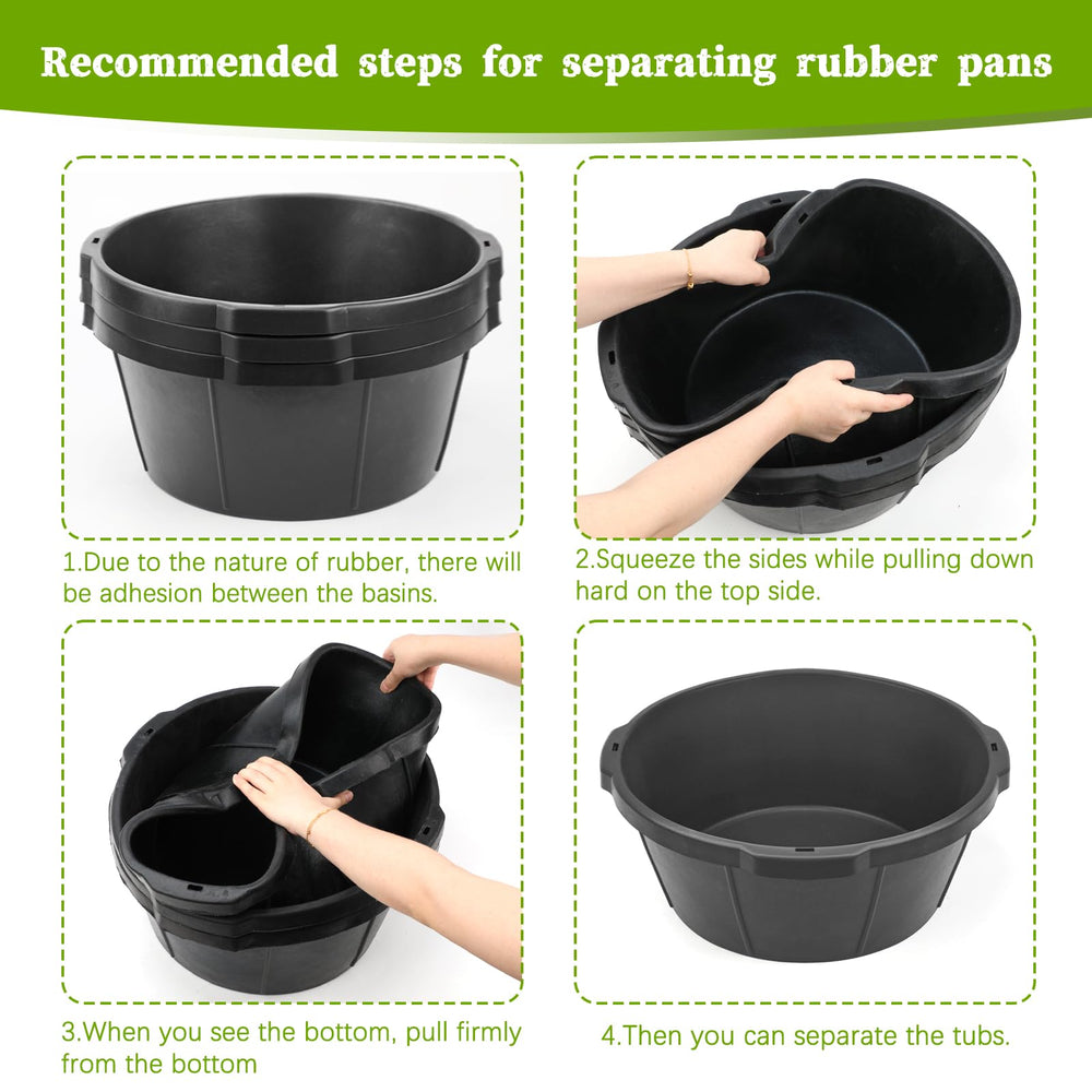 GINDOOR chicken dust bath tub—durable tub for poultry hygiene and dusting.