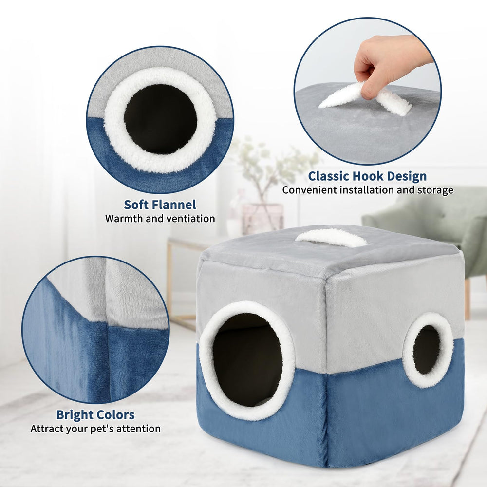 GINDOOR easy-hang coral fleece handle enables quick setup.