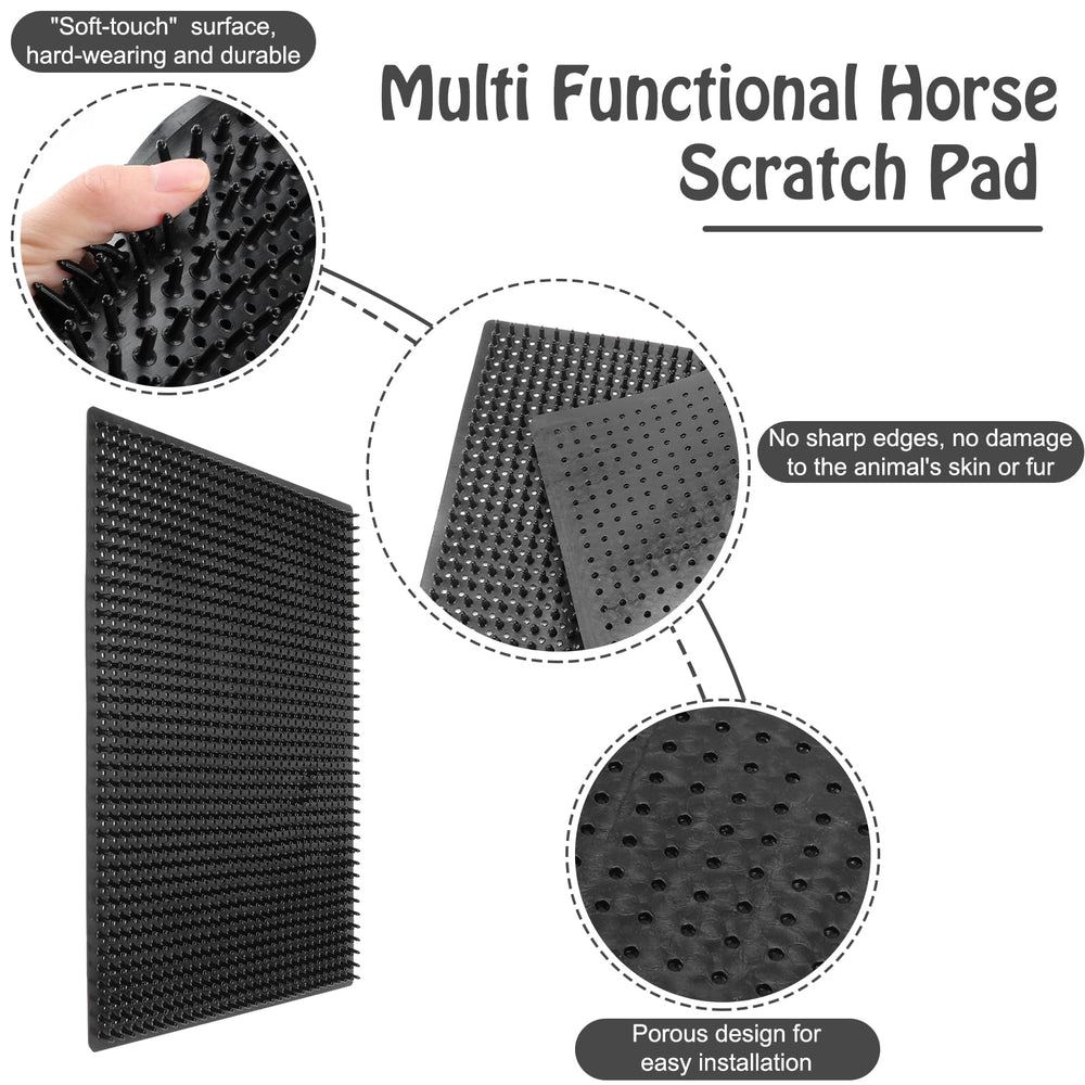 GINDOOR horse scratcher pad close-up highlighting soft touch texture and durability