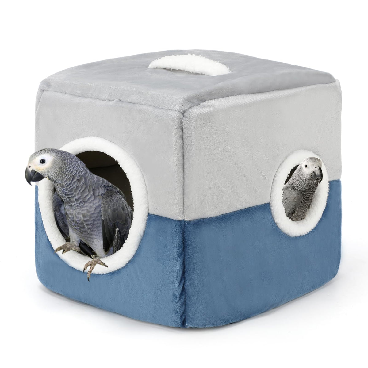 GINDOOR large winter bird nest house, spacious resting space for big parrots.