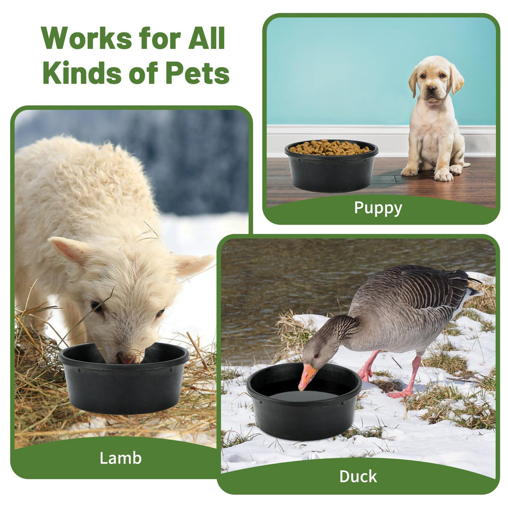 GINDOOR lightweight rubber bowl is easy to lift and clean for daily use.