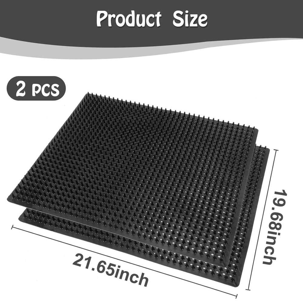 GINDOOR livestock scratching brush side view showing sturdy pads for barn use