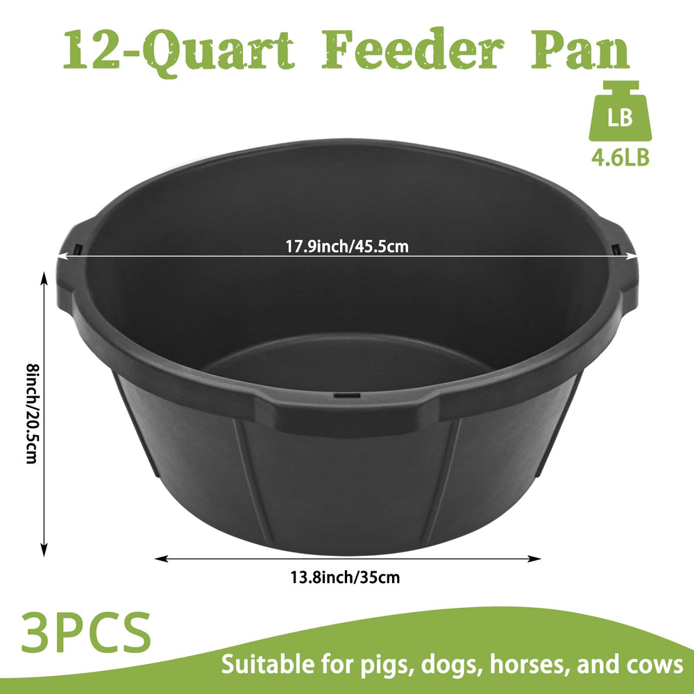 GINDOOR rubber feed pan dog bowl—sturdy, stable, non-tip design for daily feeding.