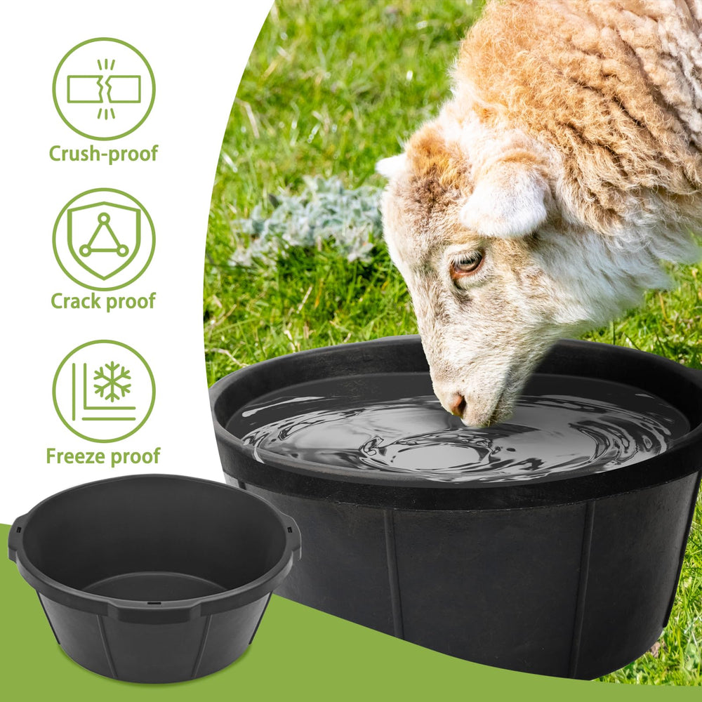 GINDOOR rubber pig-goat-poultry feeder—versatile all-in-one feeding solution.