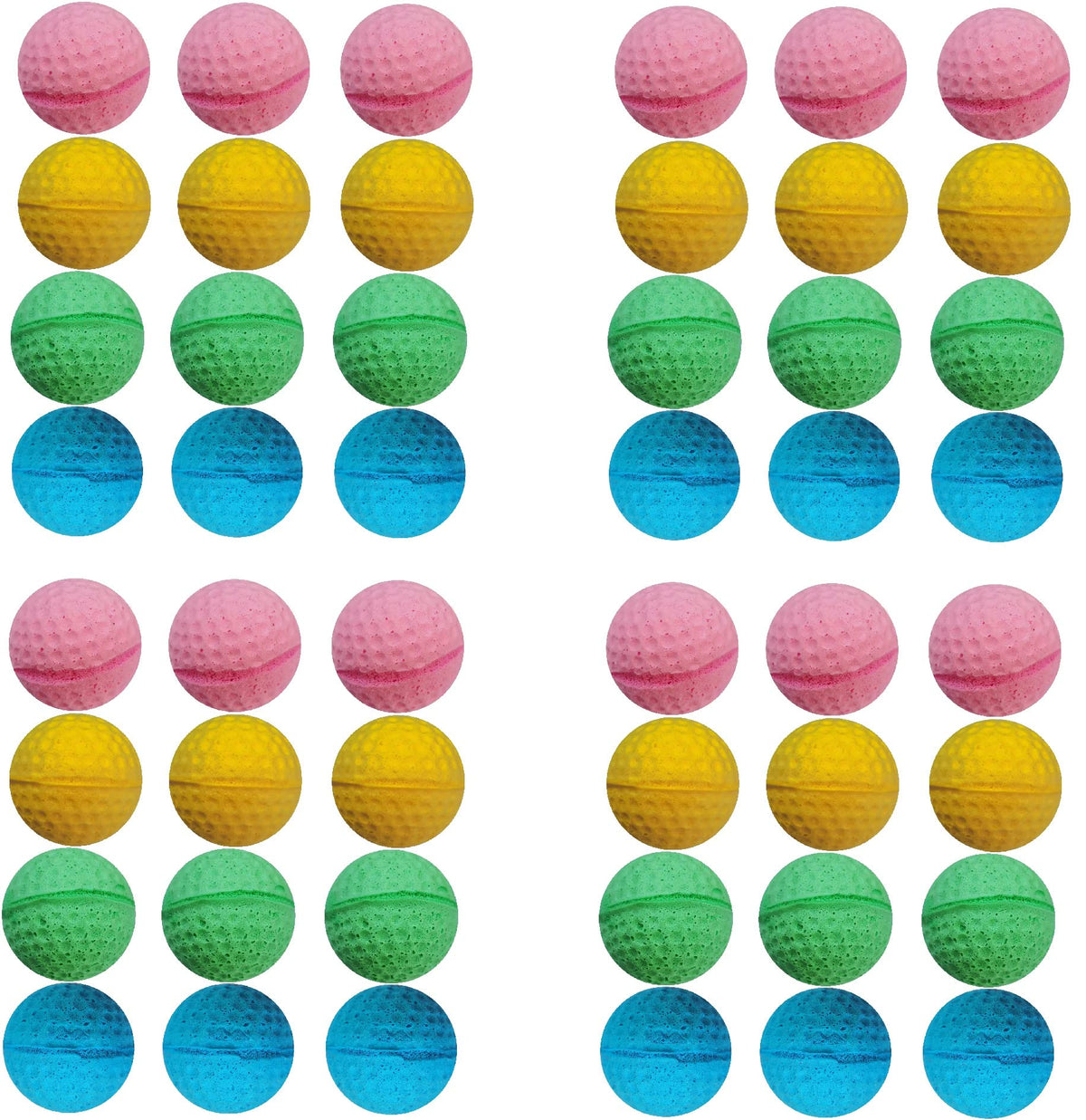 GINFH Cat Foam Ball Toy in packaging shows bulk pack for quick restocking.