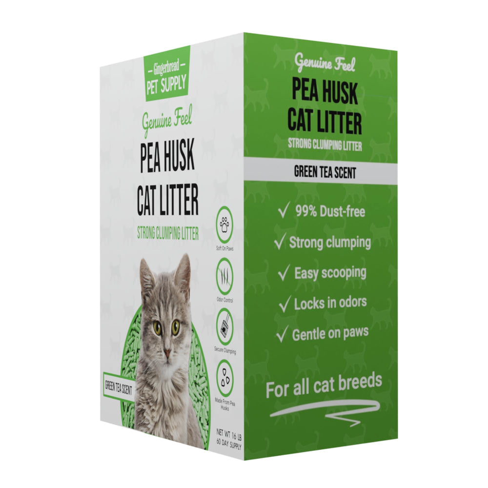 Gingerbread Pet Supply Lavender scented litter provides a soothing fragrance for the litter area.