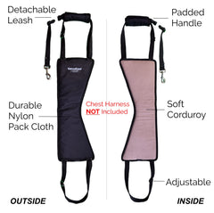 GingerLead padded-hip area highlights comfort during recovery and daily aid.