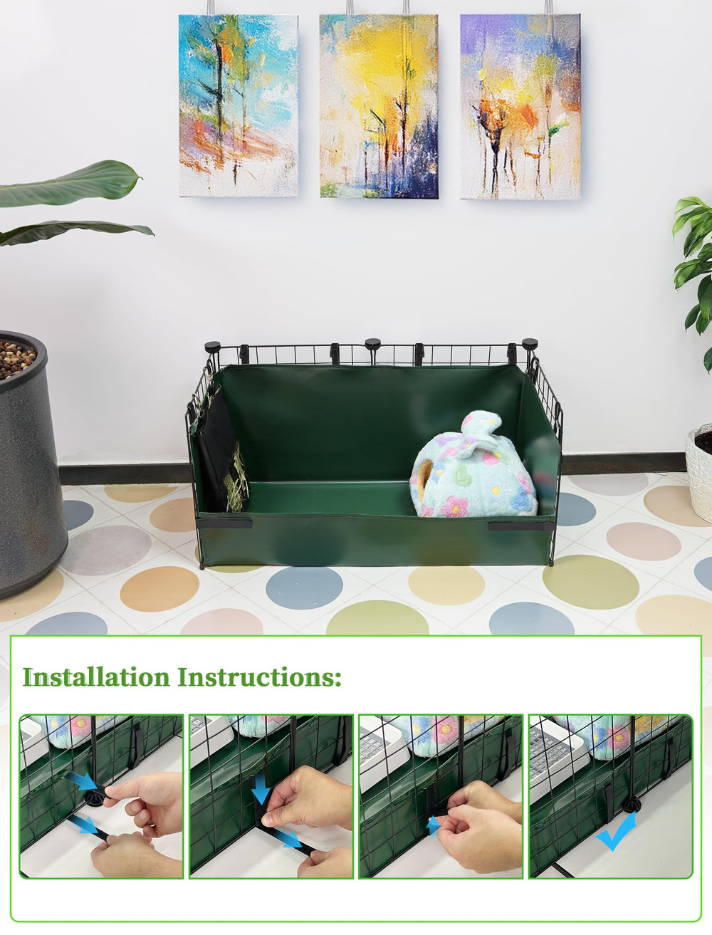 GINIDEAR 2x1 cage fit ensures precise coverage for 28x13 area