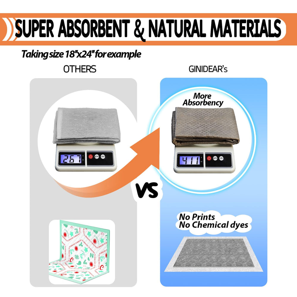 GINIDEAR charcoal odor-control pads neutralize smells naturally in small animal habitats.