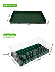 GINIDEAR fit-midwest-cage demonstrates precise sizing for a tidy enclosure.