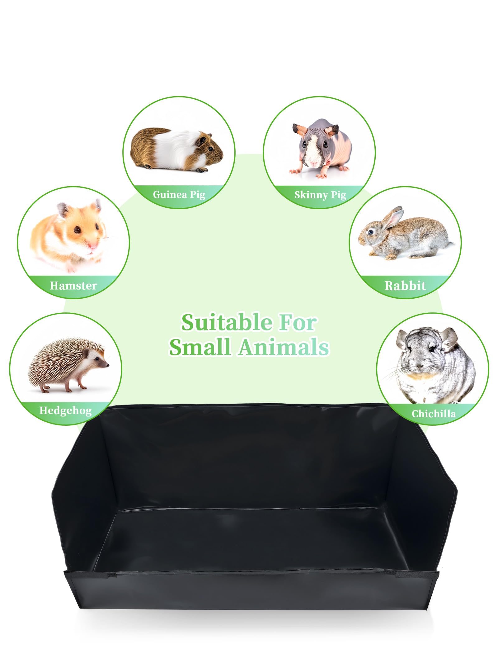 GINIDEAR Guinea Pig Cage Liner durable, claws-resistant material.