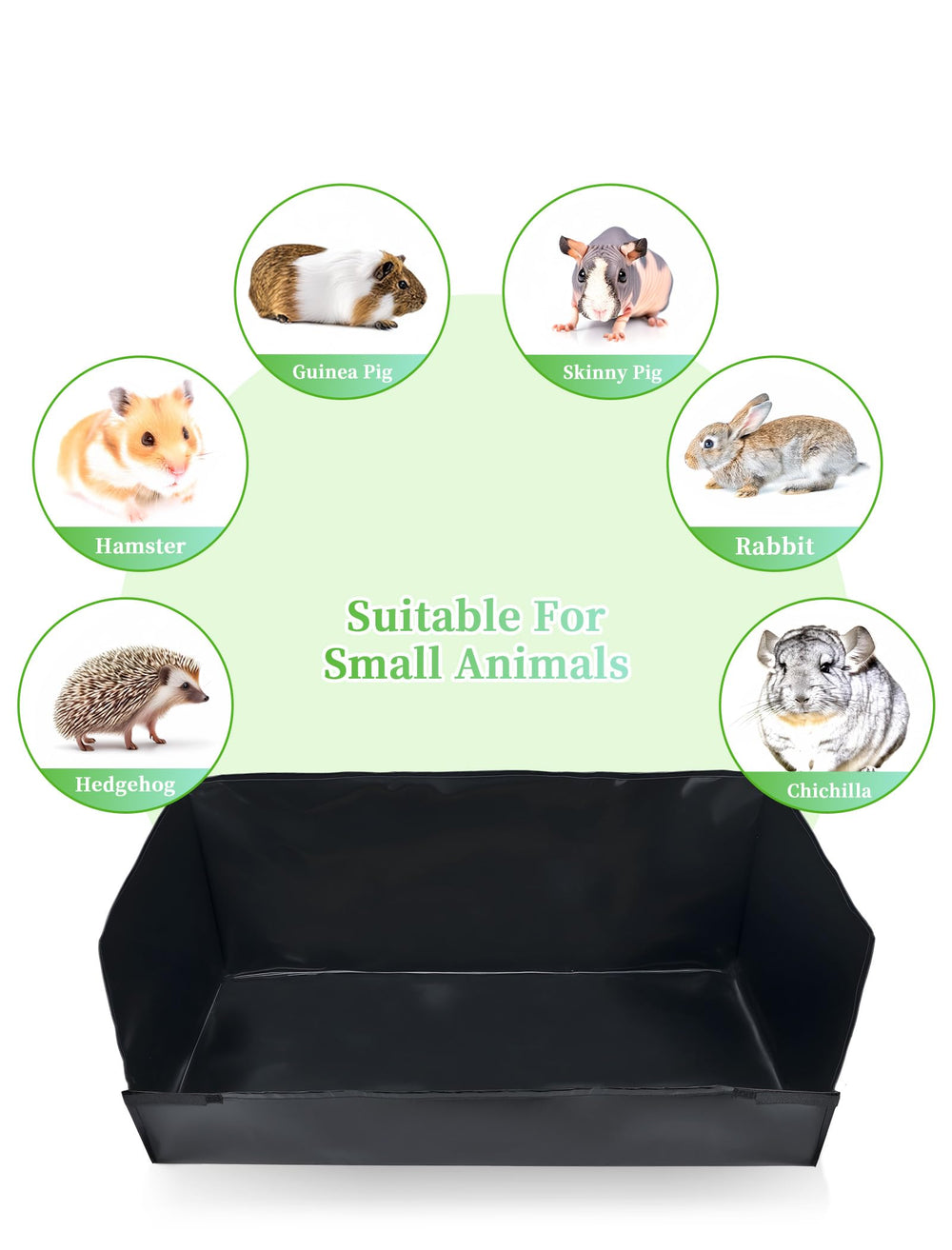 GINIDEAR Guinea Pig Cage Liner durable, claws-resistant material.