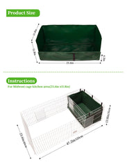 GINIDEAR Waterproof surface protects floors and simplifies post-cleanup.