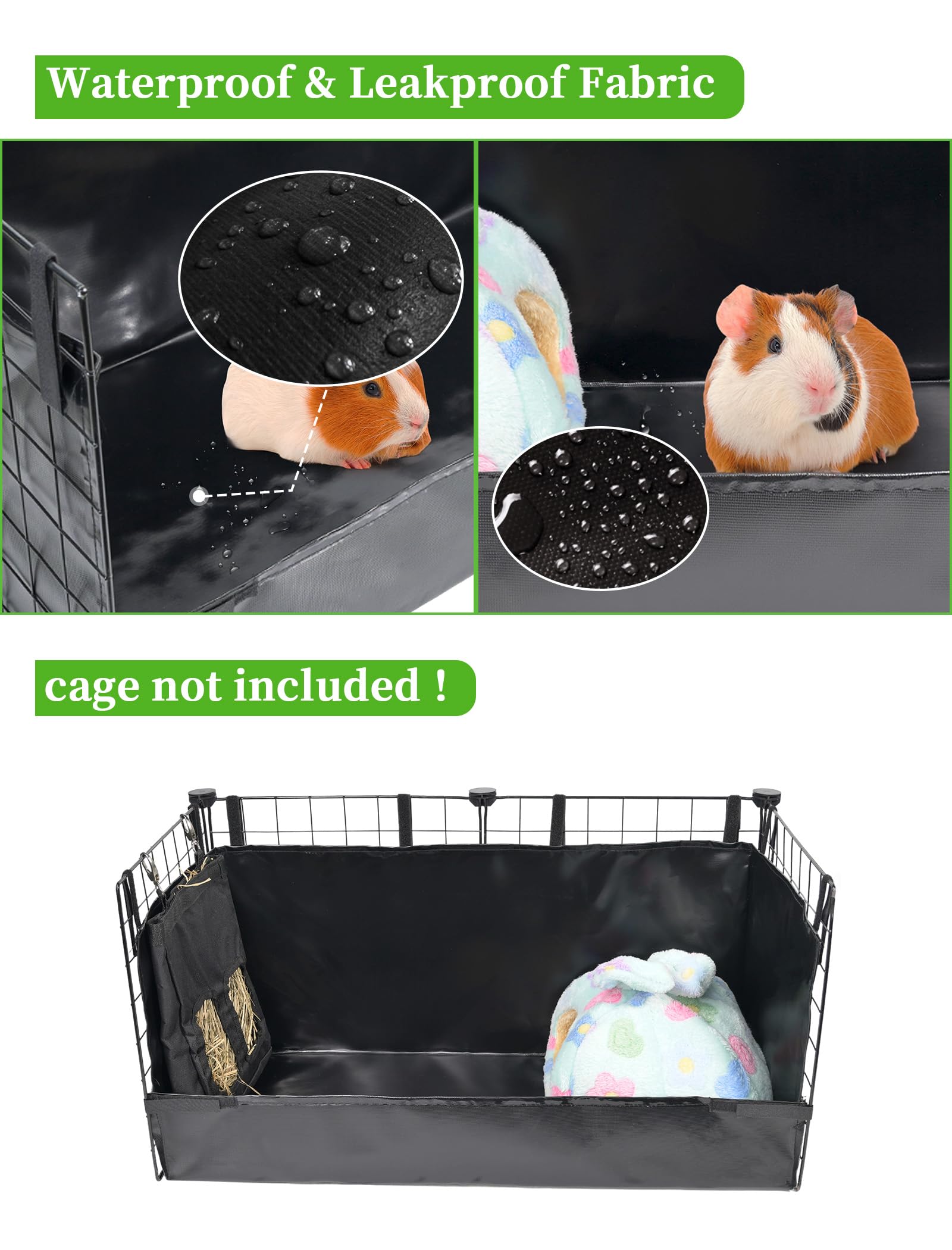 GINIDEAR Guinea Pig Hay Feeder Litter Box combo promotes tidy feeding.