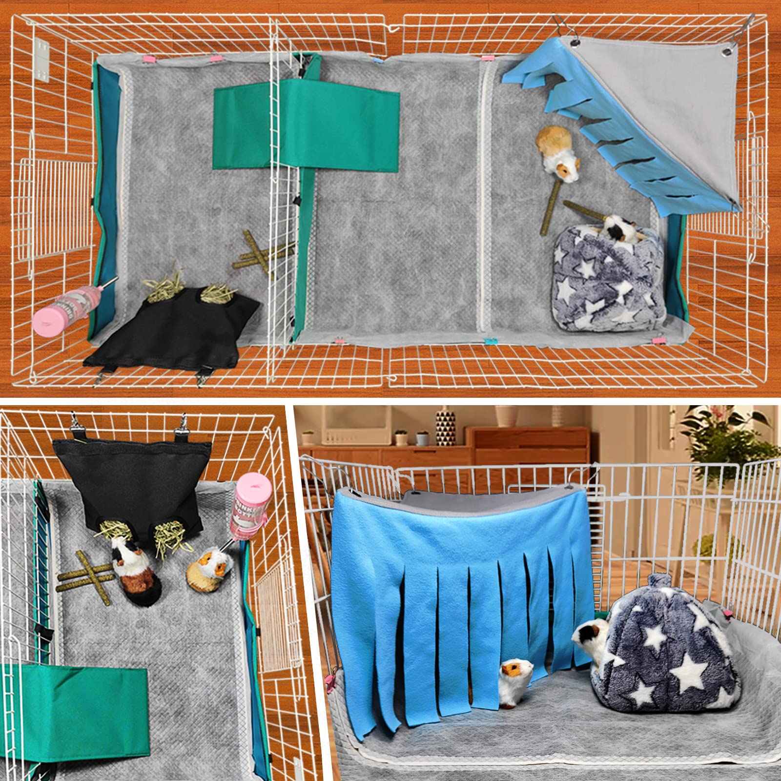 GINIDEAR multi-purpose pads suit rabbits and small pets in cages.