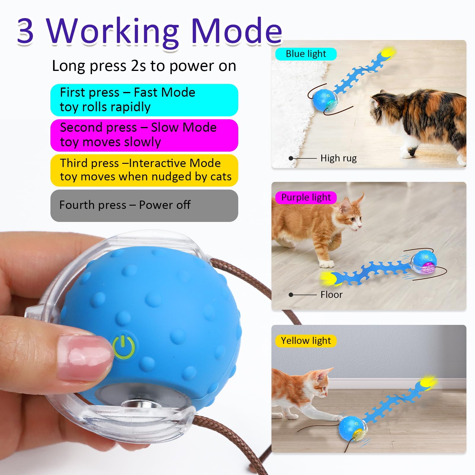 giociv cat toy ball paw activation sensor invites spontaneous interaction