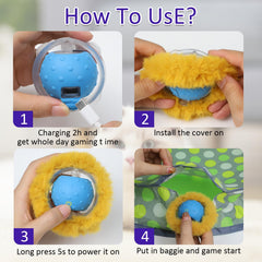 Giociv LED mode indicators show fast, slow, or interactive play sessions.
