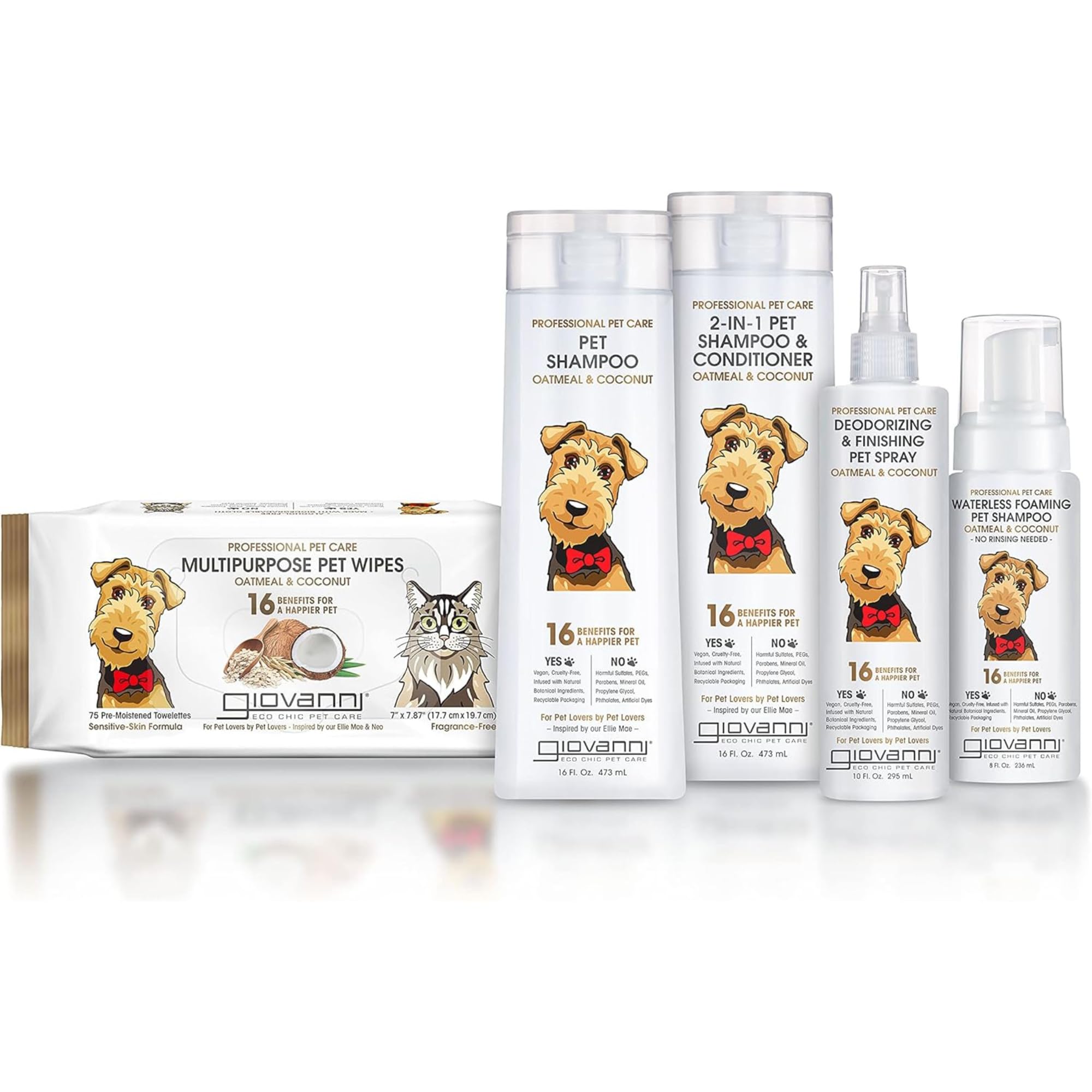 GIOVANNI Professional 2-in-1 bottle highlighting aloe for dry spots.