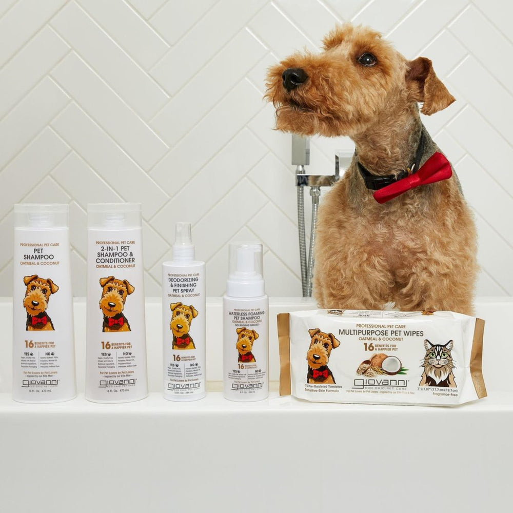 GIOVANNI Professional 2-in-1 product image focuses on recyclable packaging.