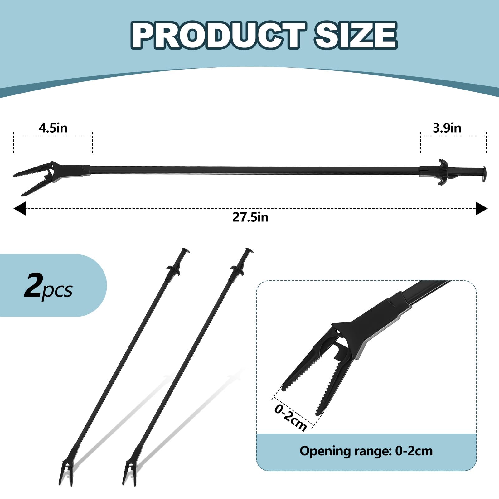 Gisafai aquarium tongs dual pack provides convenient tools for feeding and maintenance