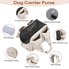 Gisaryc soft-sided pet tote folded demonstrates lightweight portability.