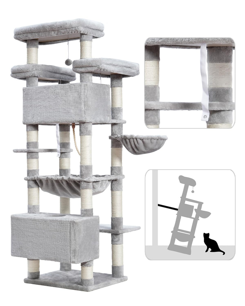 Gitelsnour anti-tip kit boosts stability for multi-cat play