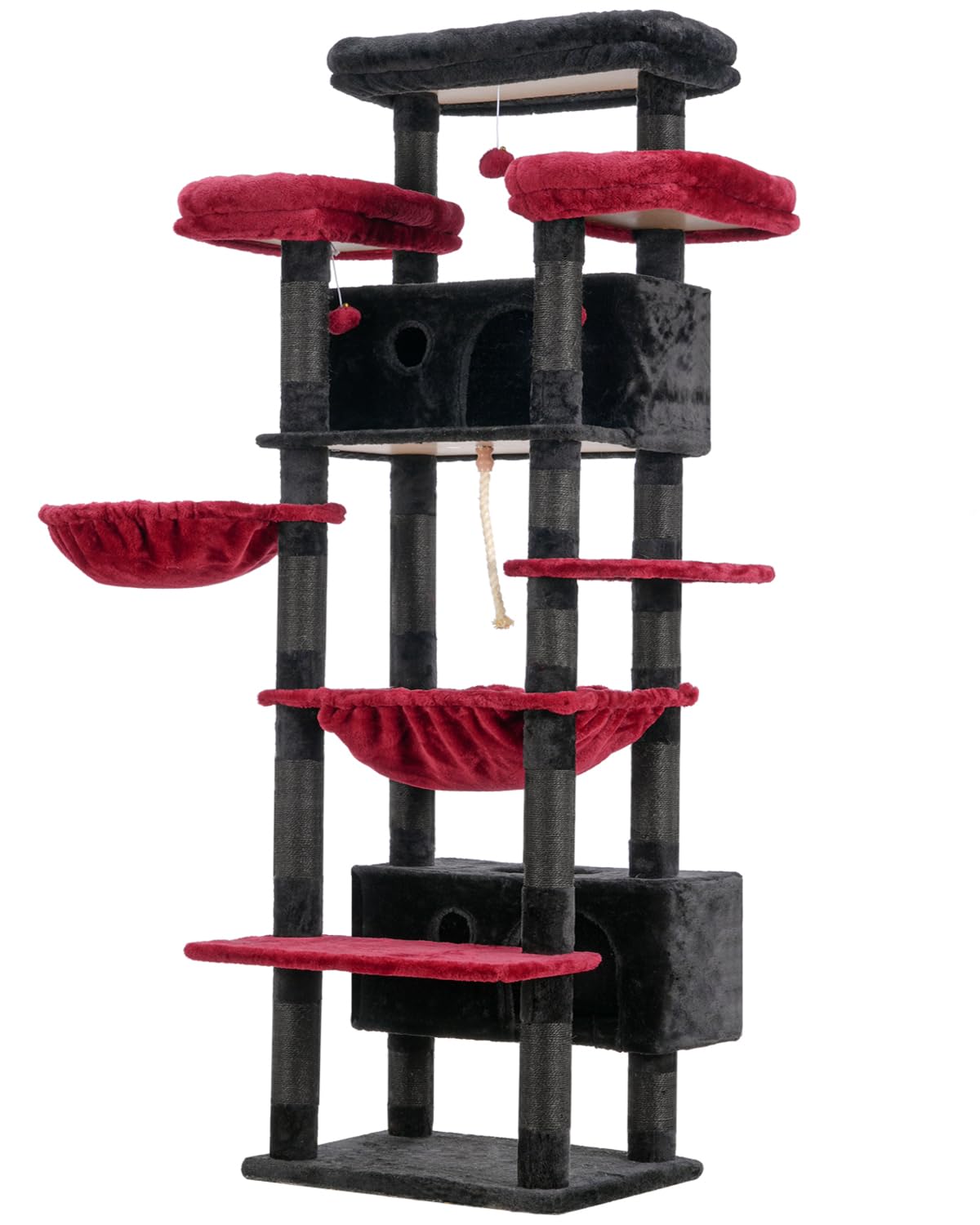 Gitelsnour cat tree anti-tip kit improves stability during play.