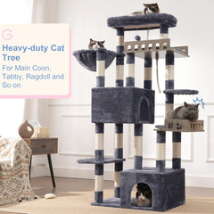 Gitelsnour cat tree anti-tipping wall attachment enhances stability