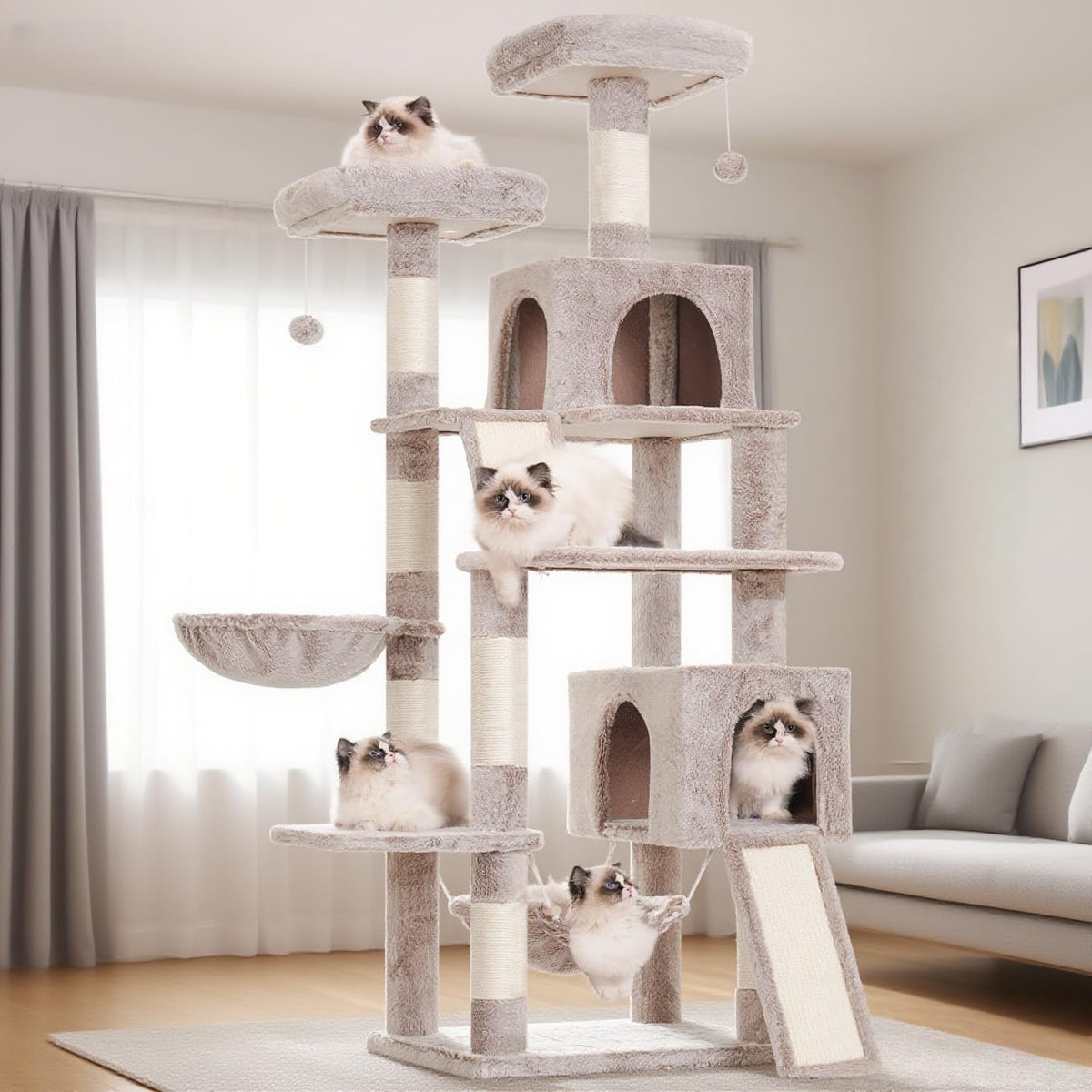 Gitelsnour cat tree base emphasizes stable foundation for safe climbing