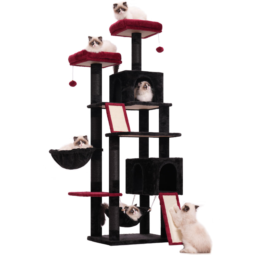 Gitelsnour cat tree black gothic design complements modern living spaces.