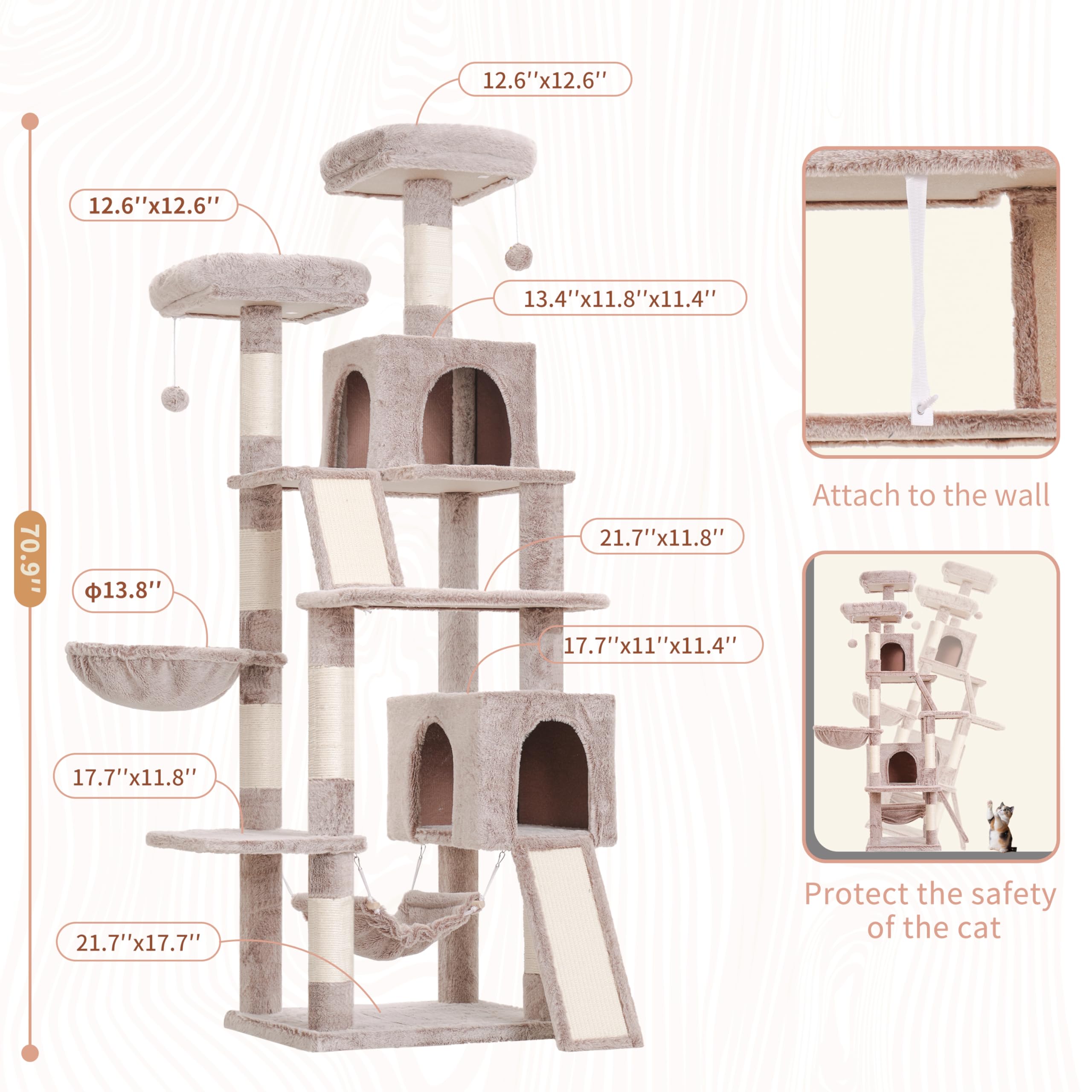 Gitelsnour cat tree hammock delivers relaxing retreat for cats