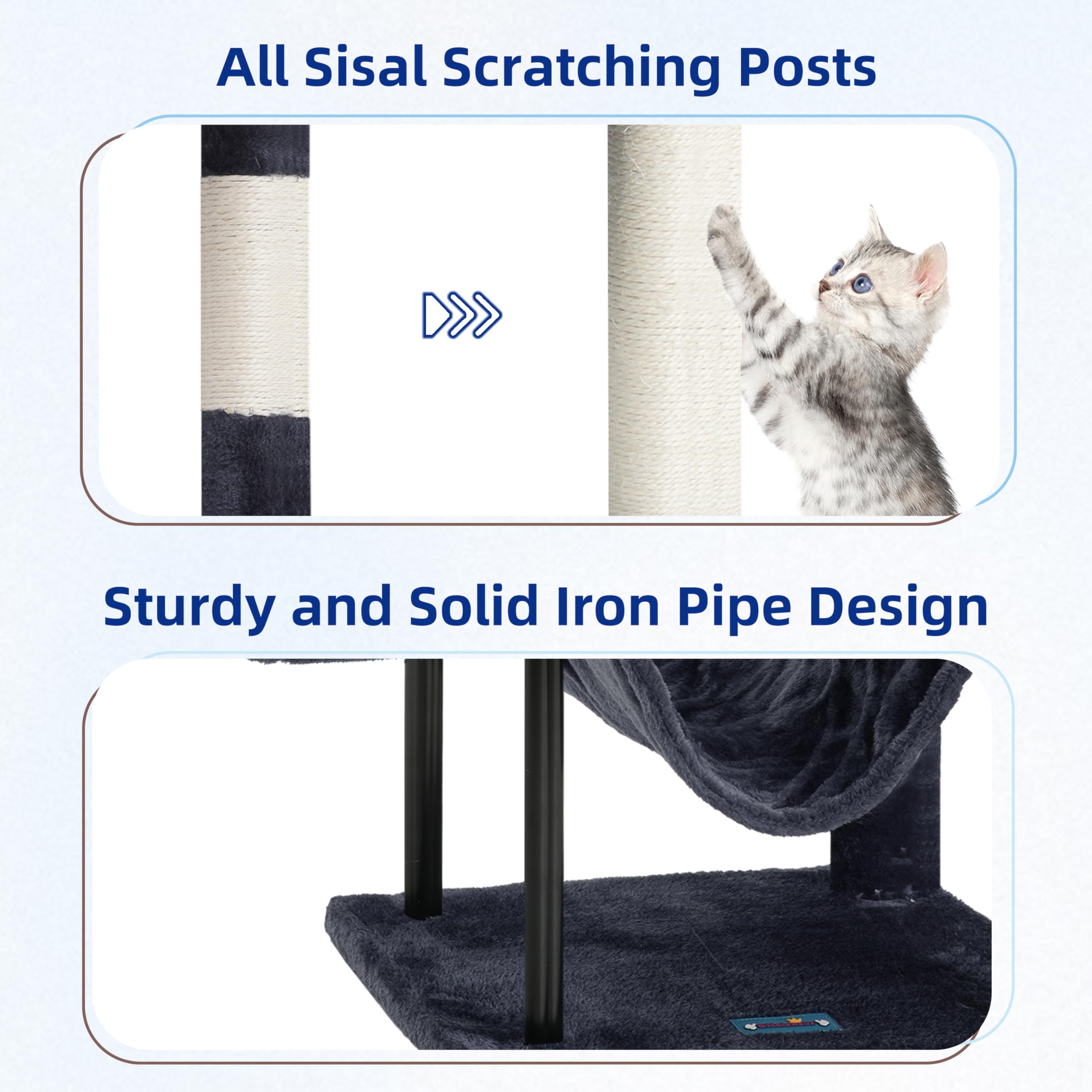 Gitelsnour cat tree hanging basket—secure curled-up comfort during downtime.