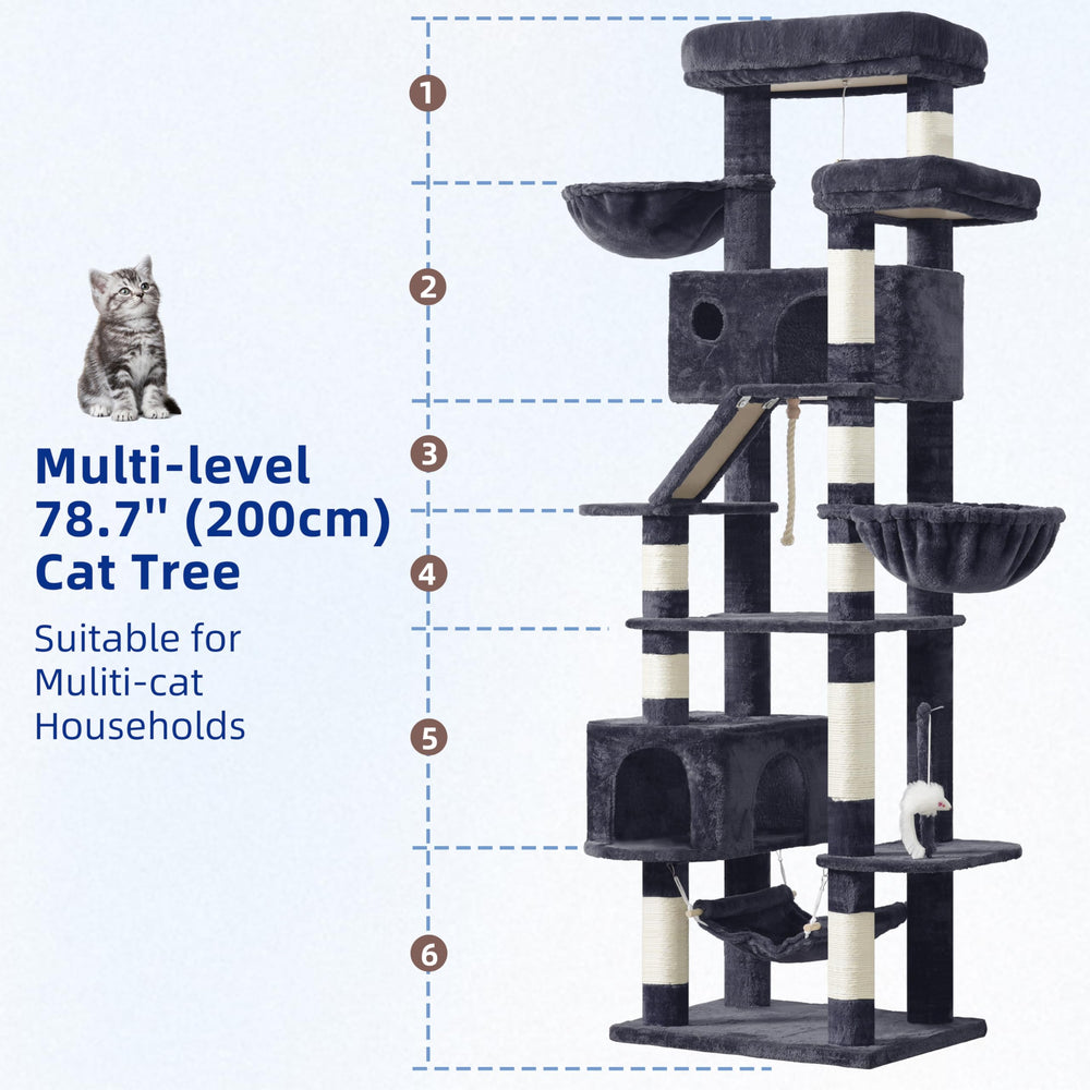 Gitelsnour cat tree large condo gives a cozy hideaway for cats.