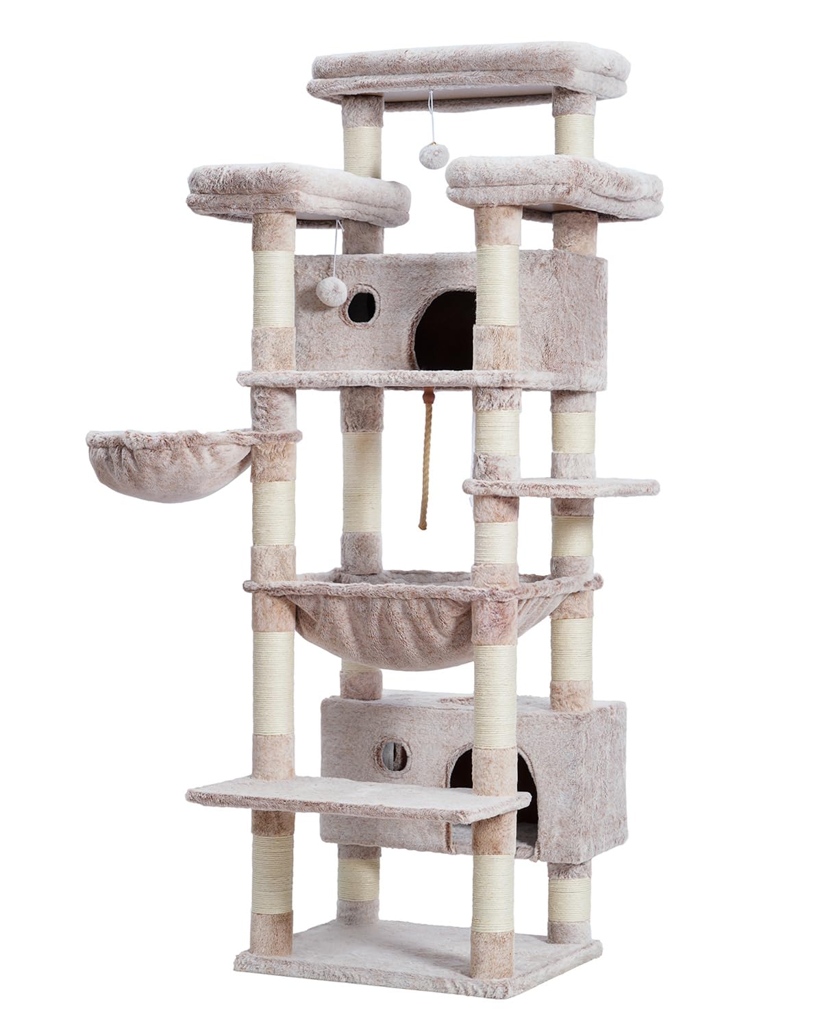 Gitelsnour cat tree multi-level tower supports active indoor cats.