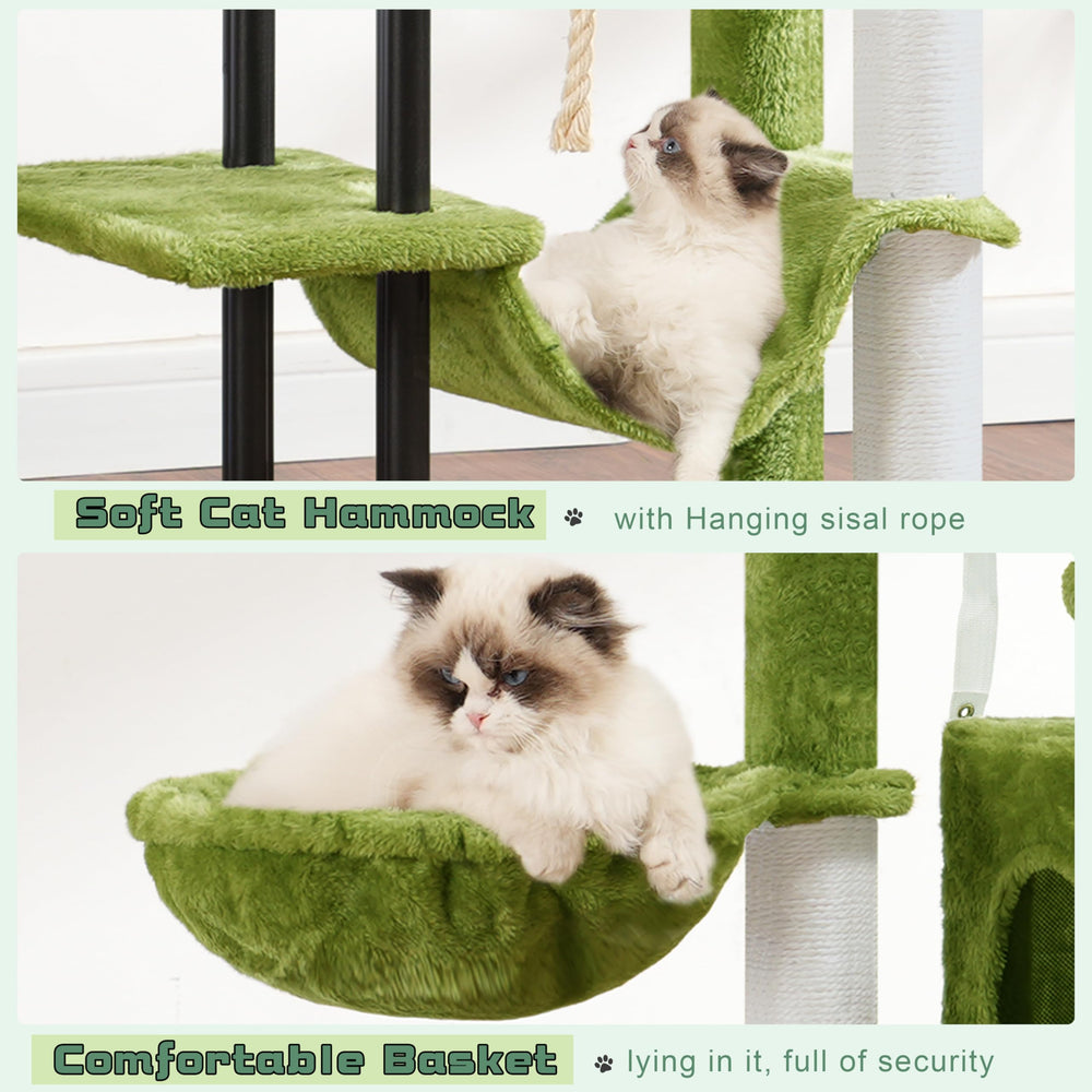 Gitelsnour cat tree plush fabric delivers soft comfort during lounging.