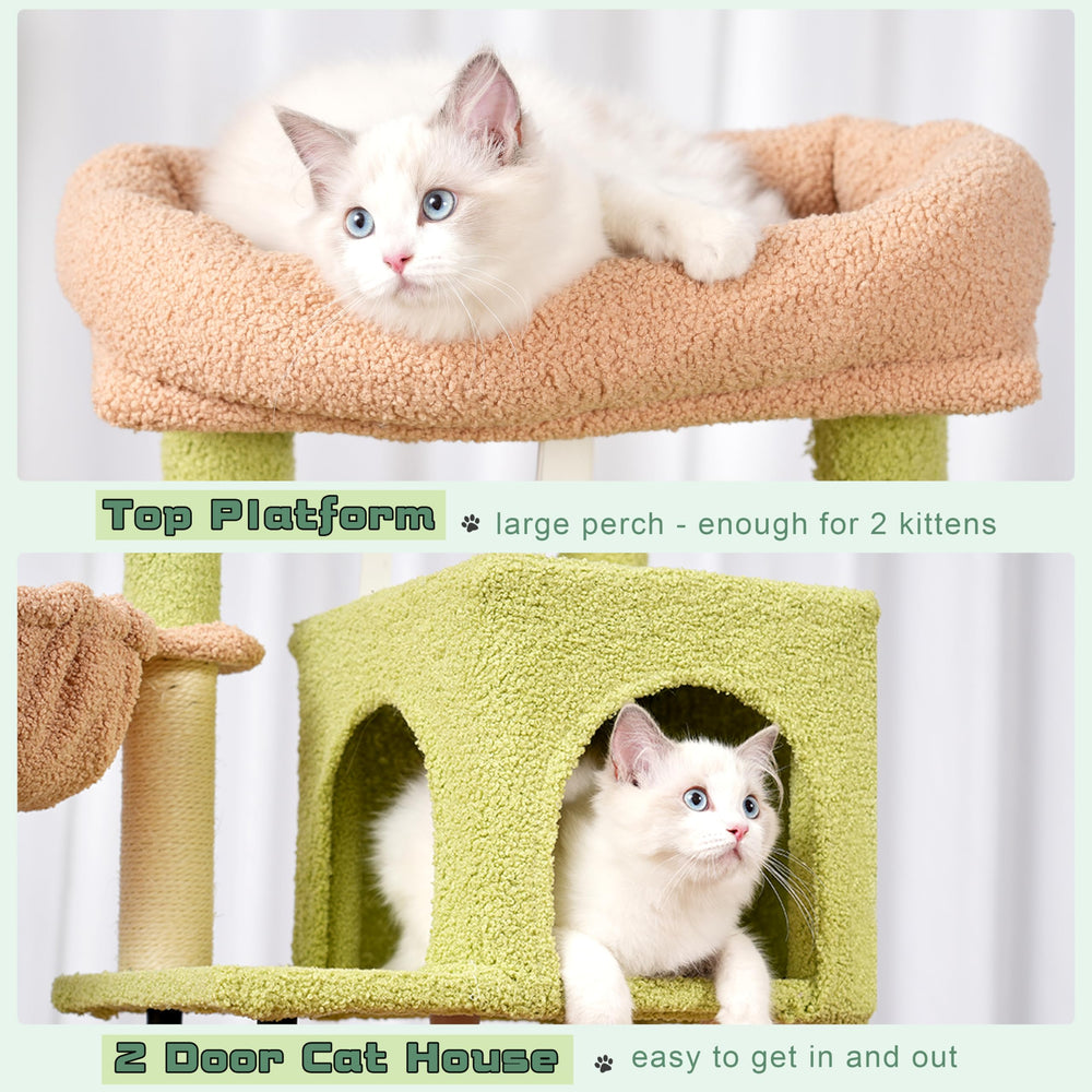 Gitelsnour plush fabric creates a soft, cozy surface for napping.