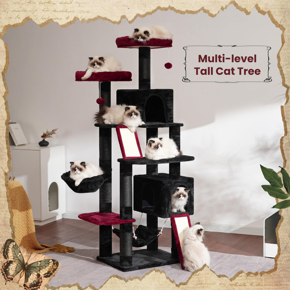 Gitelsnour cat tree scratching posts support claw maintenance and activity.