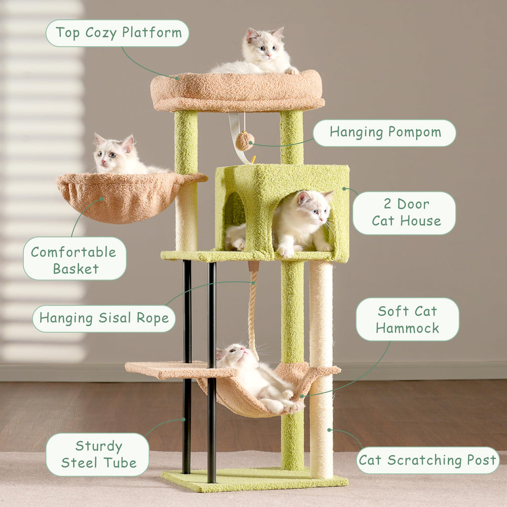 Gitelsnour natural sisal post promotes healthy scratching and activity.