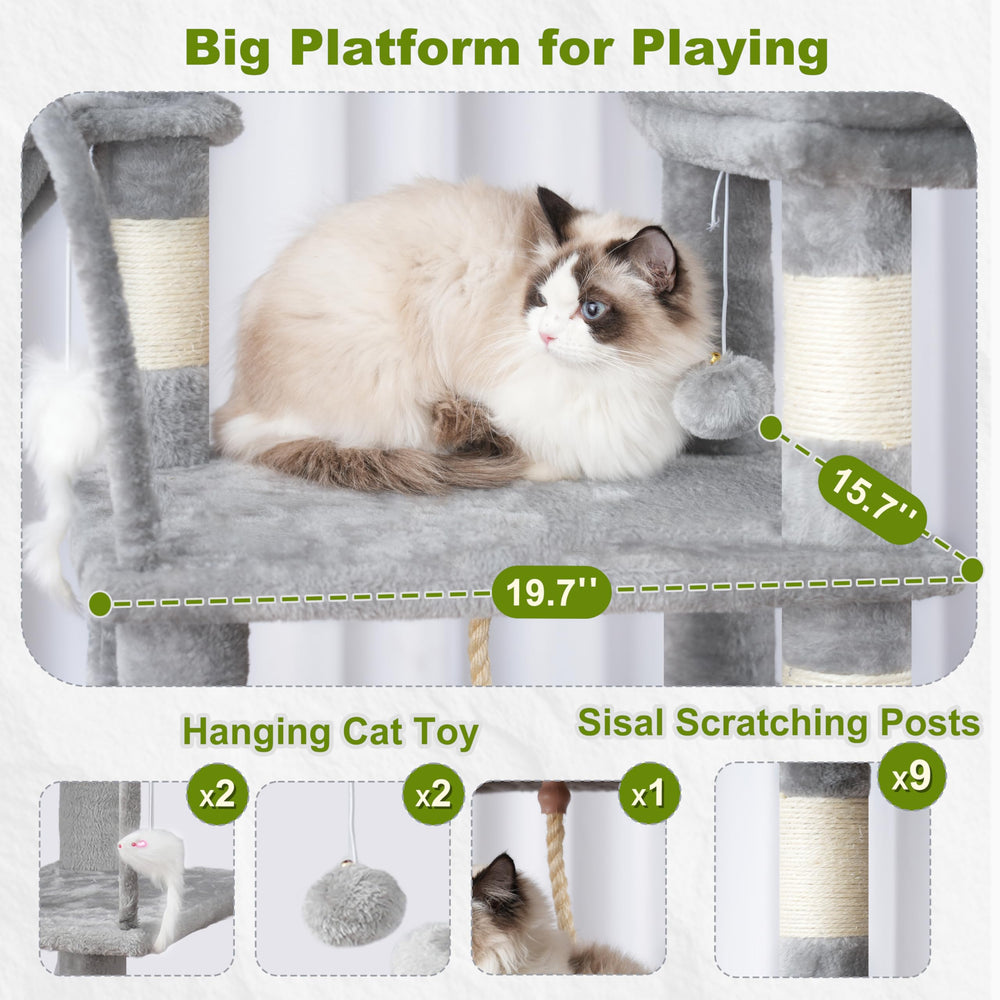 Gitelsnour cat-tree sisal posts support scratching and healthy claws.