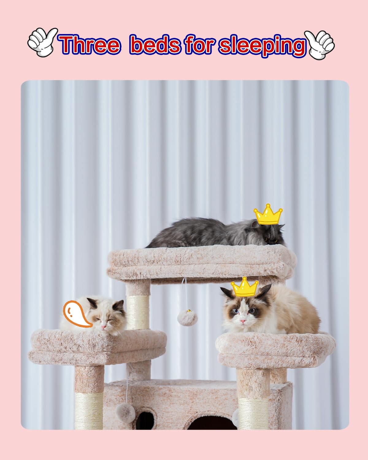 Gitelsnour cat tree sisal posts invite scratching and exercise.