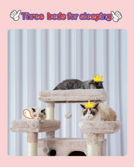 Gitelsnour cat tree sisal posts invite scratching and exercise.