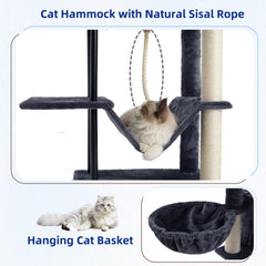 Gitelsnour cat tree natural sisal rope—satisfying scratching and activity.