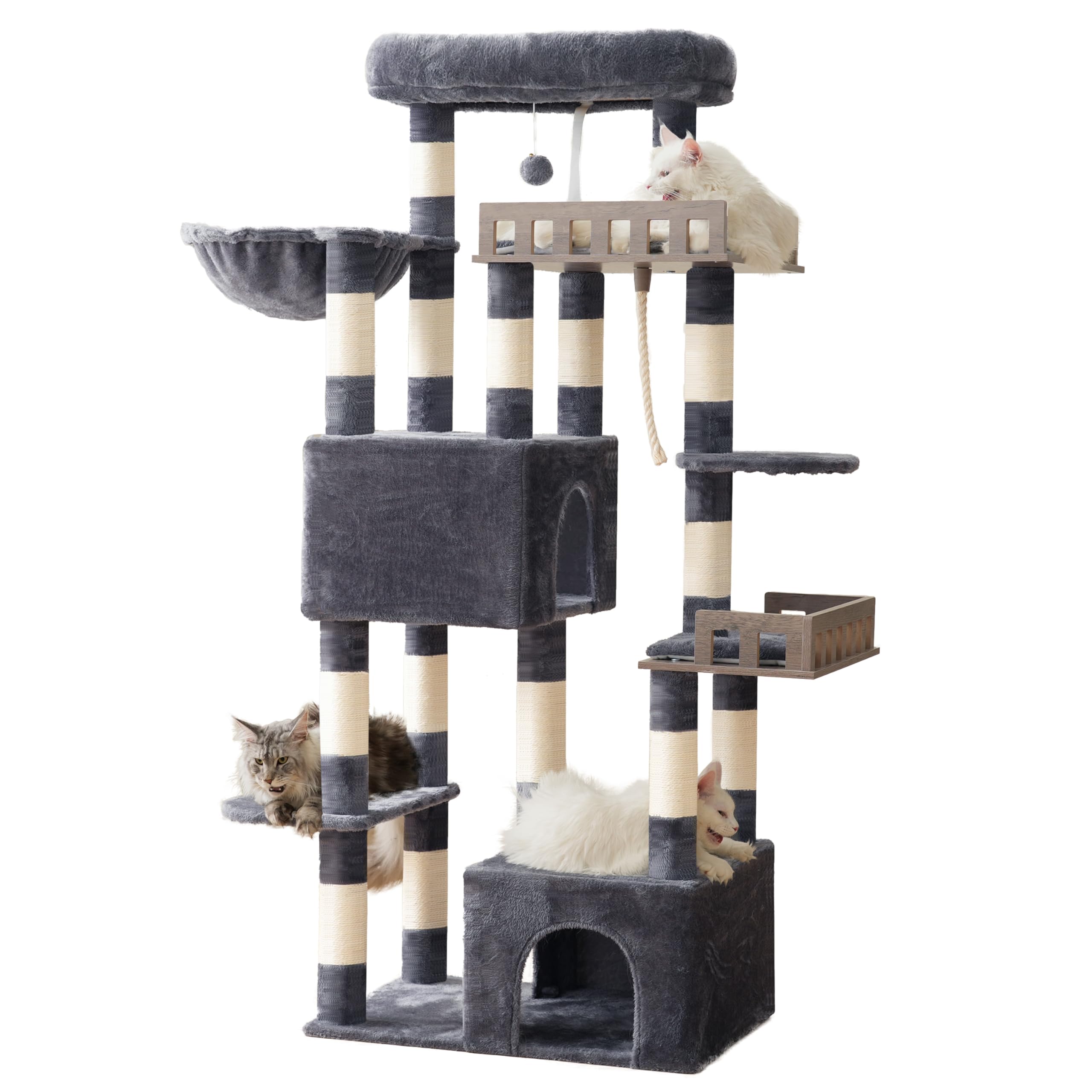 Gitelsnour smoky gray finish adds stylish, durable cat furniture