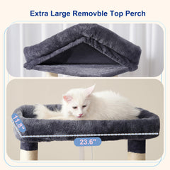 Gitelsnour cat tree top perch removable for flexible lounging